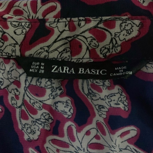 Zara Women’s Studded Flower Print Blouse - Picture 5 of 5
